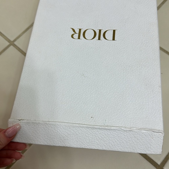 Christian Dior Dway Slide Embroidered Cotton Vibrant Blue Toile de Jouy Motif - Picture 5 of 5